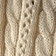 Apricot Eyelet Cable Knit Cardigan Long Sleeve