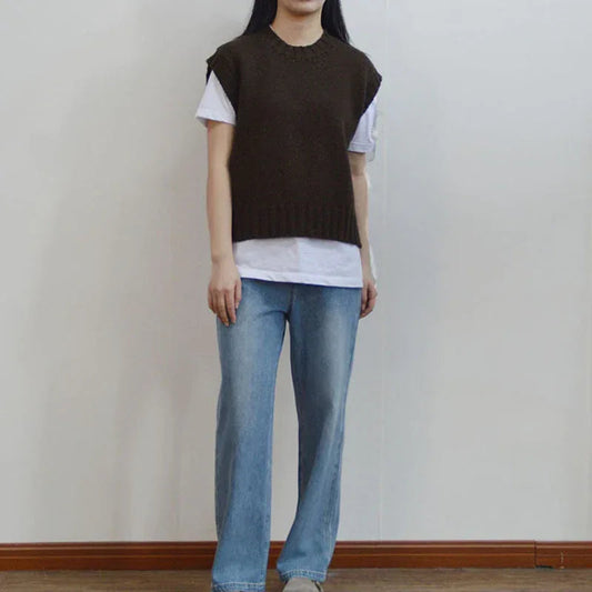 Women's Wool Knit Sweater Vest