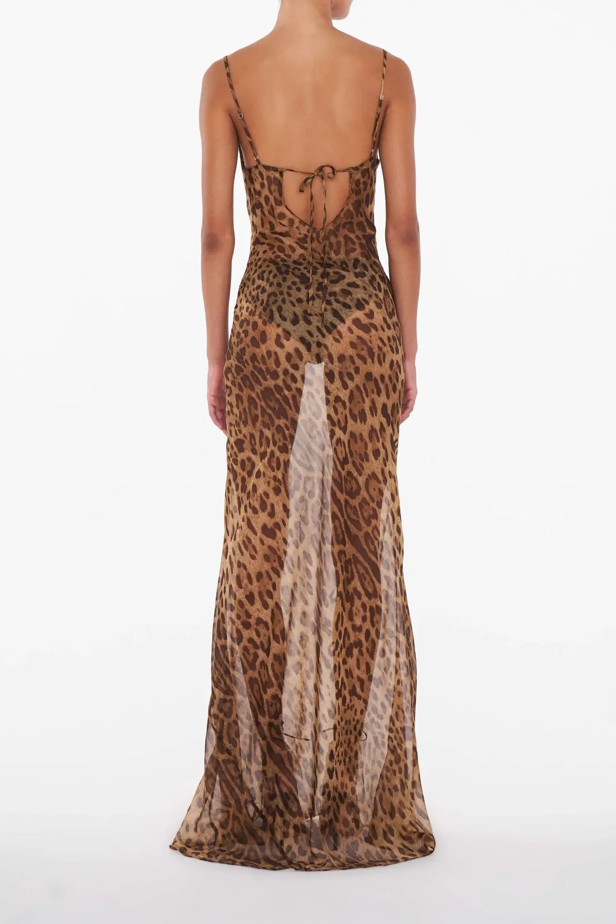 Sweetheart Spaghetti Strap Rhinestone Mesh Overlay Mermaid Maxi Dress