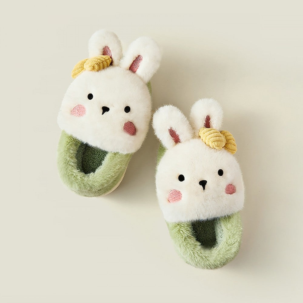 Bunny Slippers for Kids and Toddlers Winter Cartoon House Shoes