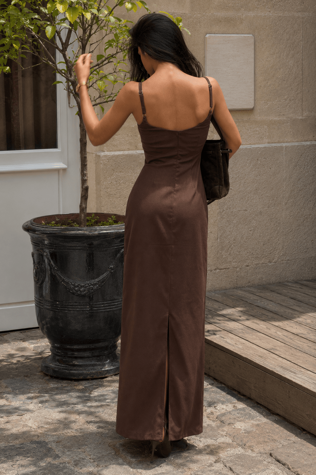 Sleeveless Waist Cinch Bodycon Slip Dress