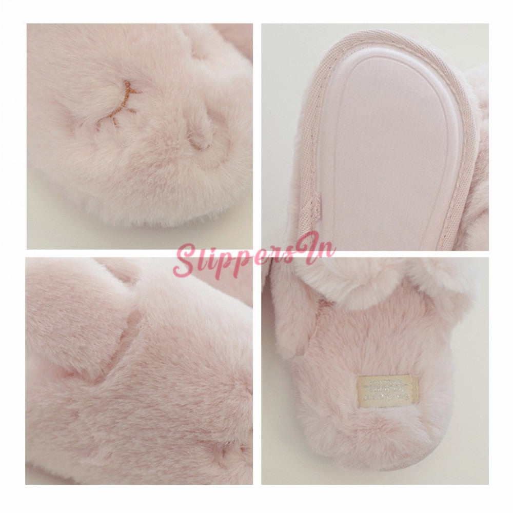 Cute Bunny Slippers For Girls Pink Womens House Slippers