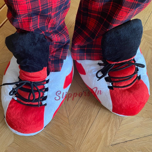 Sneaker House Shoes for Adults Winter Plush House Slippers