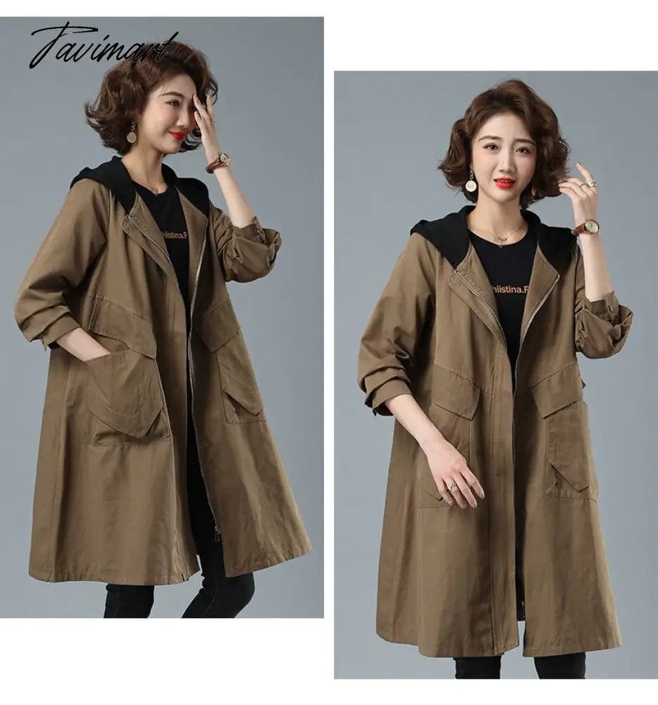 Autumn Winter New Long Sleeved Fashionable Windbreaker Women's Jacket Casual Loose Top Trench Coat for Women Jackets