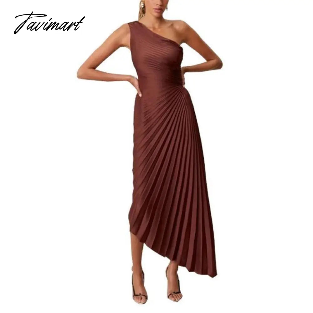 Bridesmaid Dresses for Wedding Asymmetrical Sleeveless Pleated Champagne Dress Summer Elegant Women Evening Party Cocktail Gowns