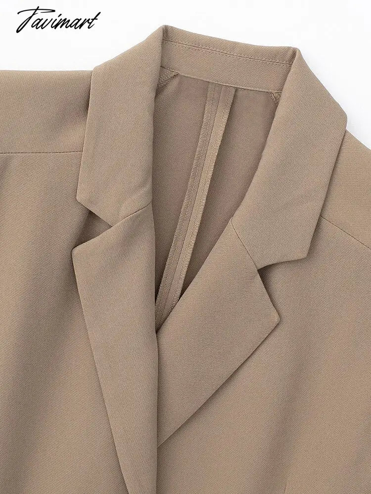 Dresses For Women Notched Lapel Lady Elegant Office Trench Dress With Buckle Belted Sleeveless Double Breasted Midi Dress
