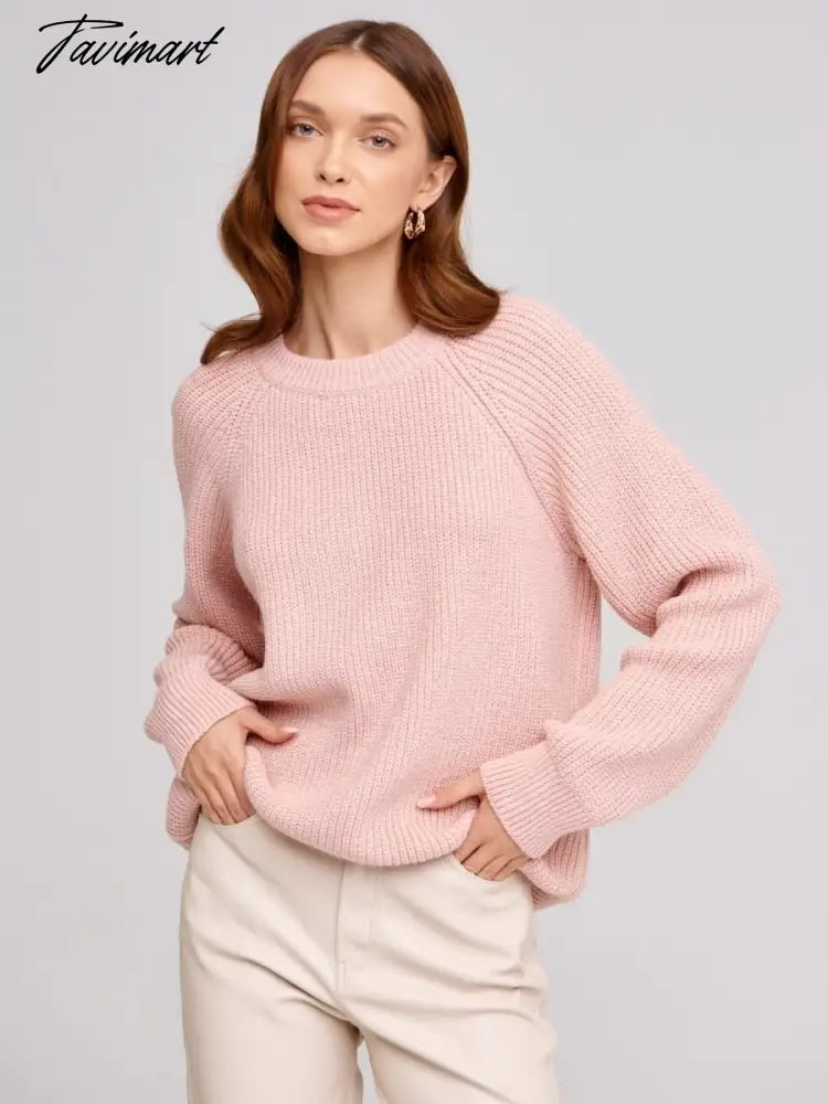 Fashion New Fall/Winter Knitted Sweater Pullover Women Sweaters O-neck Solid Casual Loose Thick Warm Knit Sweater