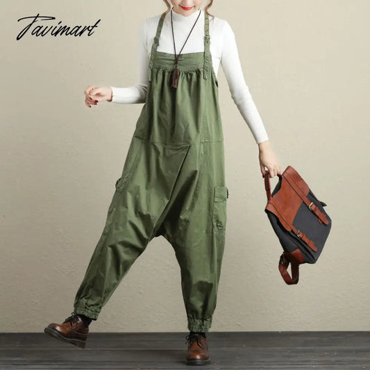 Free Shipping New Fashion Ladies Overalls Cotton Loose Jumpsuits And Rompers Embroidery Flower Plus Size Ankle Length Pants