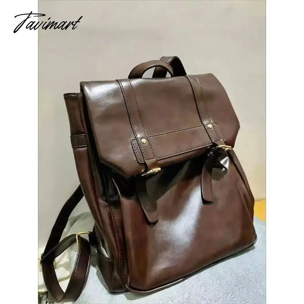 Japanese JK Uniform Style School Backpack Women Autumn New Vintage Brown Bag College Student Classroom Backpacks
