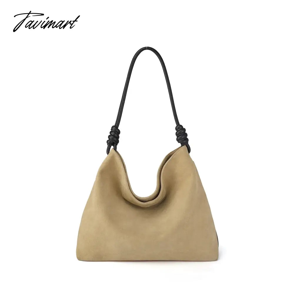 Light Luxury Retro Women's Bag Autumn and Winter New Top Suede High Capacity Tote Bag Shoulder Bag