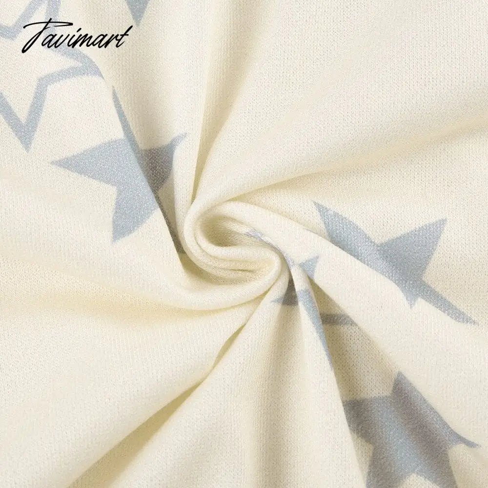 Star Print Hoodies Zip Up Top Jacket Loose Long Sleeve Casual Pullover Women Streetwear Fall Clothes