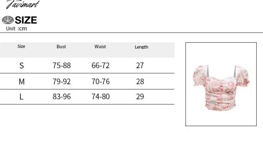 Summer Women's Chiffon Top Printed Square Neck French Bubble Short-sleeved Shirt Top T-Shirt Elegant Sexy Slim Top Women's