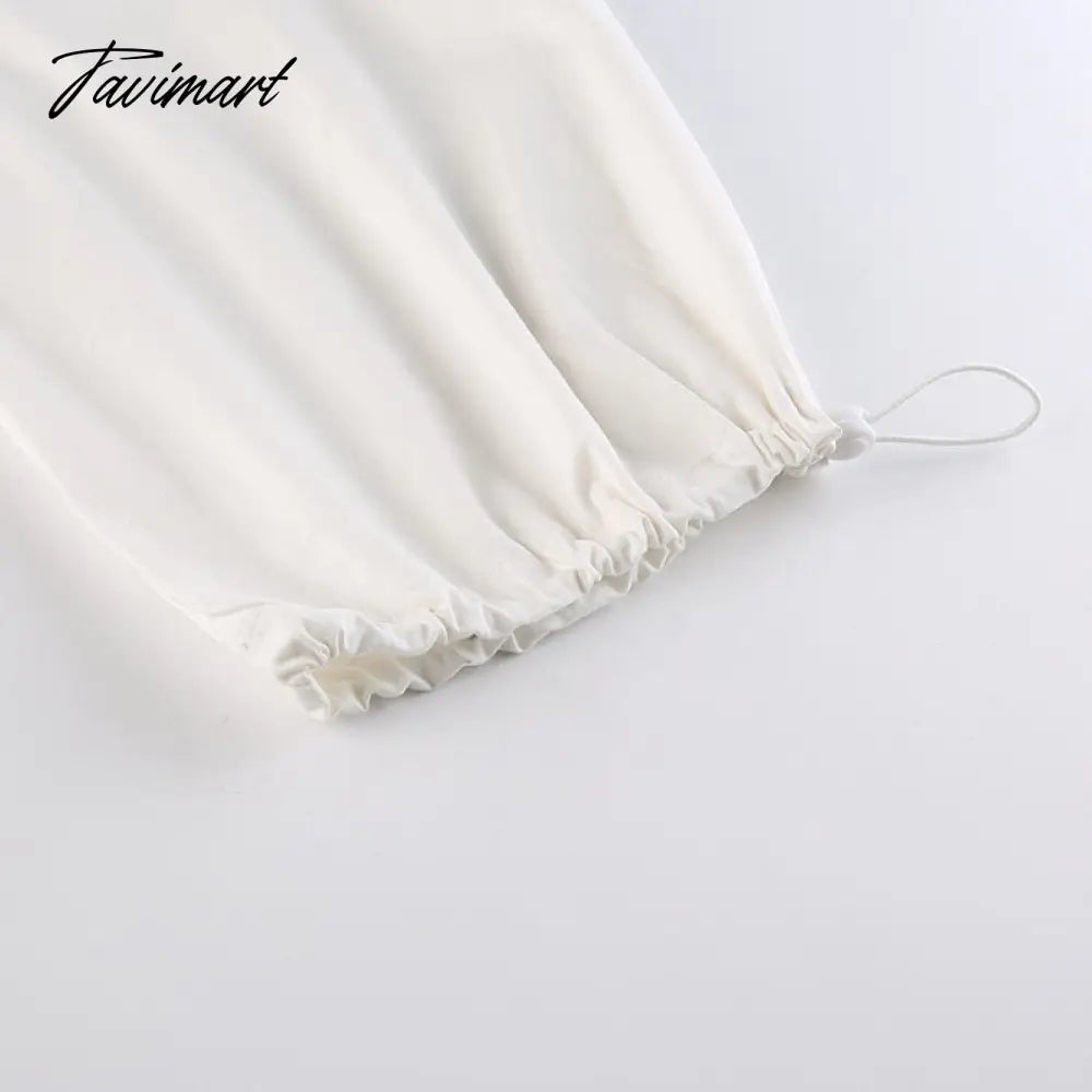 Women Baggy Low Rise Cargo Pants Leg Parachute Joggers Drawstring Long Streetwear Trousers
