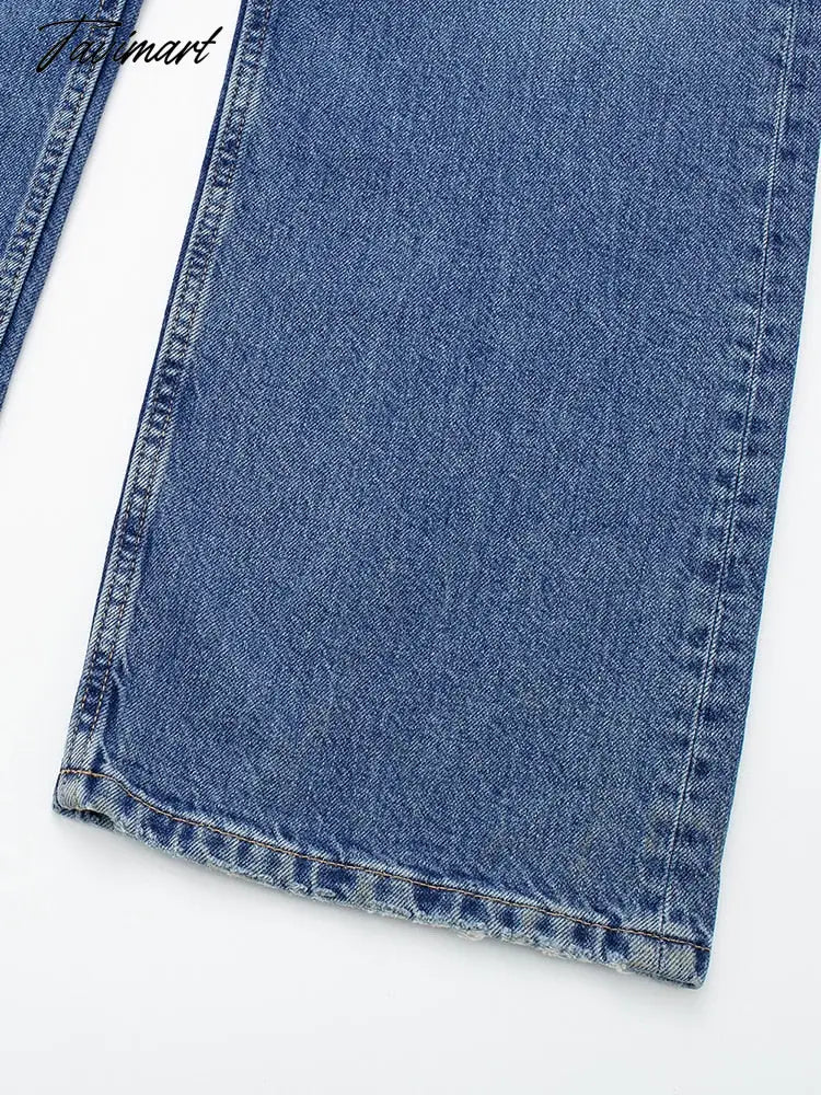 Women Jean Jumpsuits Five Patch Pockets Straight Leg Pants Jumpsuit Lapel Collar Button Up Long Sleeve Casual Denim Jumpsuit