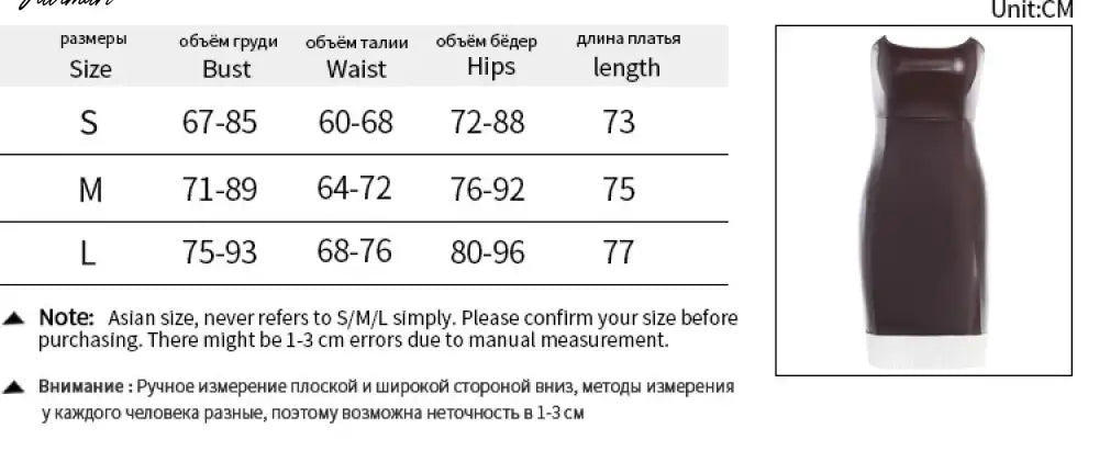 Women's PU Faux Leather Sleeveless Bodycon Midi Dresses, Sexy Clothes, Backless Tube, Side Slit, Club Party Streetwear, Y2K