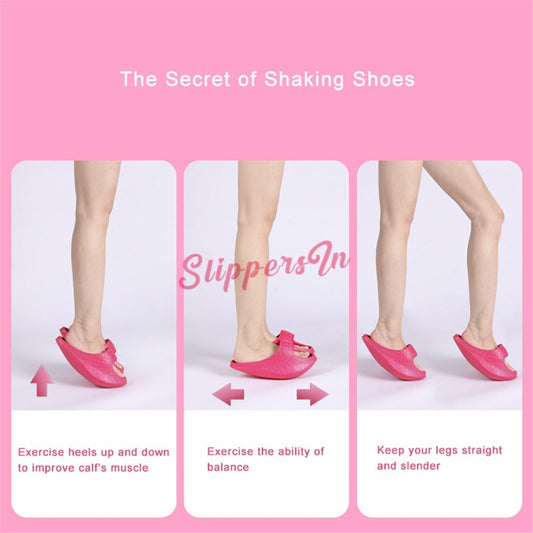 Weight Loss Shaking Shoes Fat Burning Slippers for Women