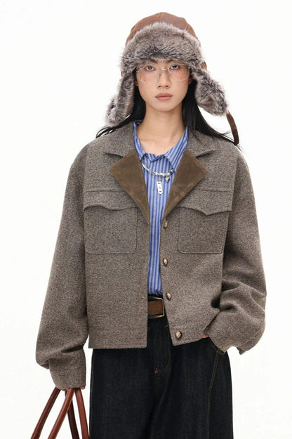 Elegant Cropped Short Jacket