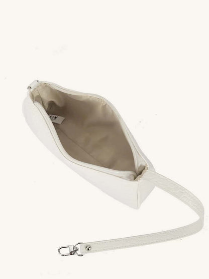 Crocodile Embossed Baguette Bag