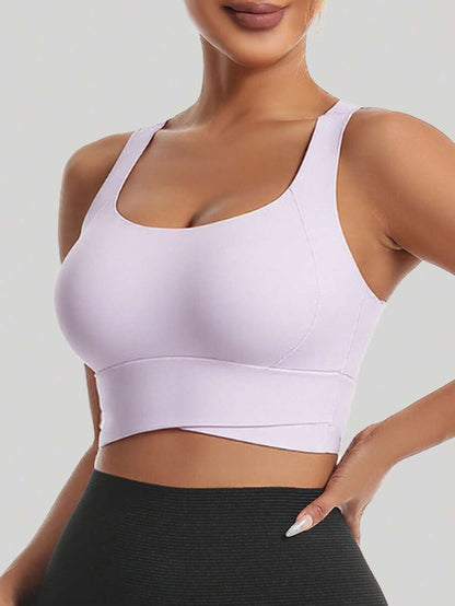Sculpted Racerback Crop Bra
