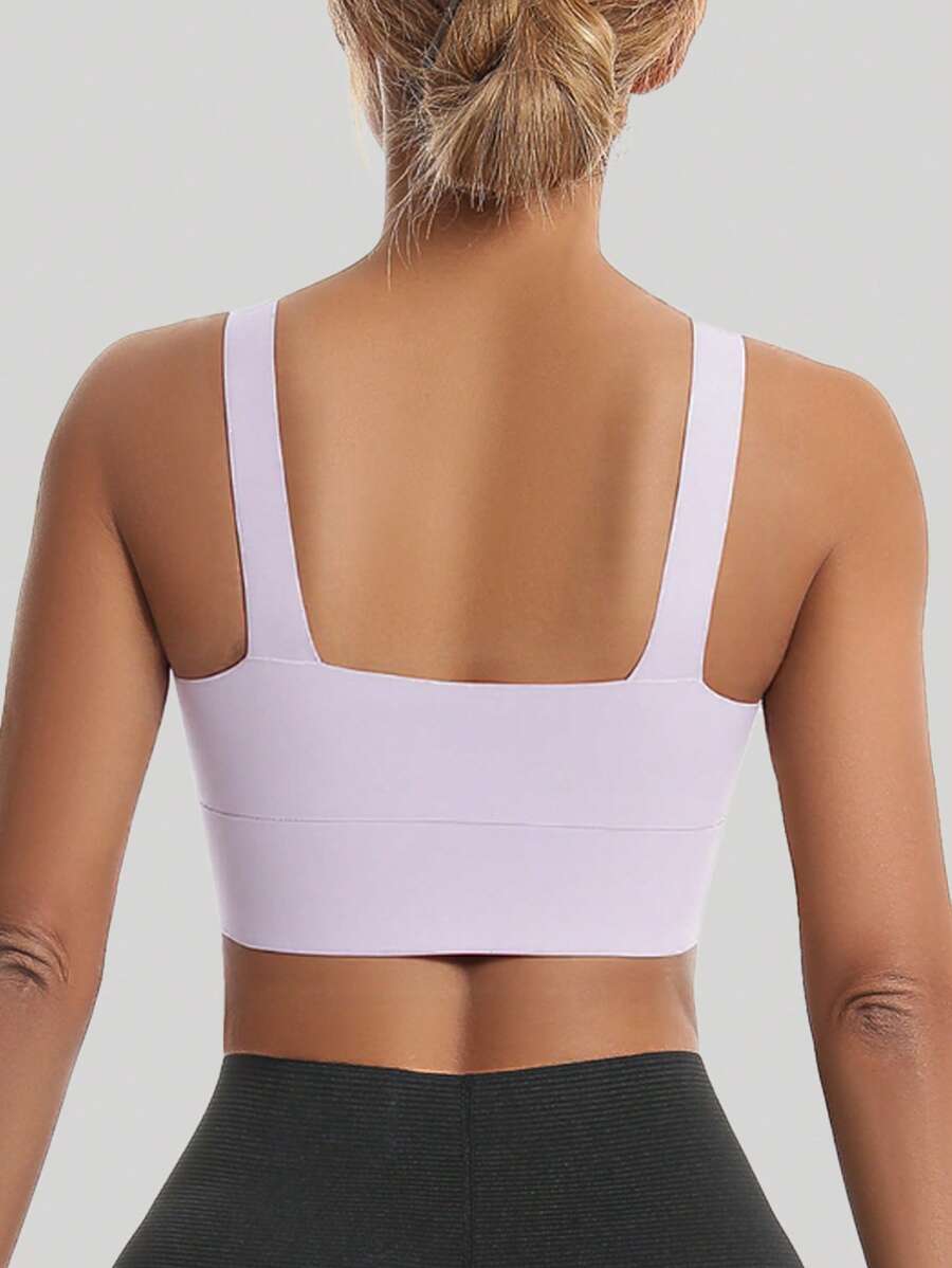 Sculpted Racerback Crop Bra