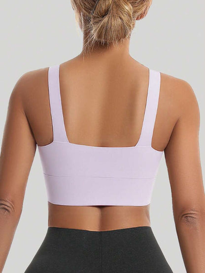 Sculpted Racerback Crop Bra