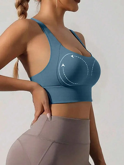 Sculpted Racerback Crop Bra