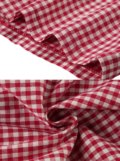 Aluna Plaid Casual Shorts