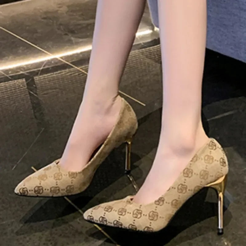 Pointed Shallow Elegant Brand Design High Heel High Heel