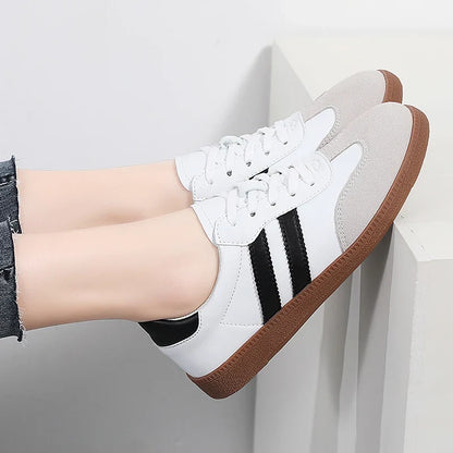 2024 Women Sneakers Fashion Shoes Spring Trend Casual Flats Female New Fashion Comfort White Vulcanized Platform Shoes for Wo