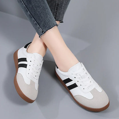 2024 Women Sneakers Fashion Shoes Spring Trend Casual Flats Female New Fashion Comfort White Vulcanized Platform Shoes for Wo