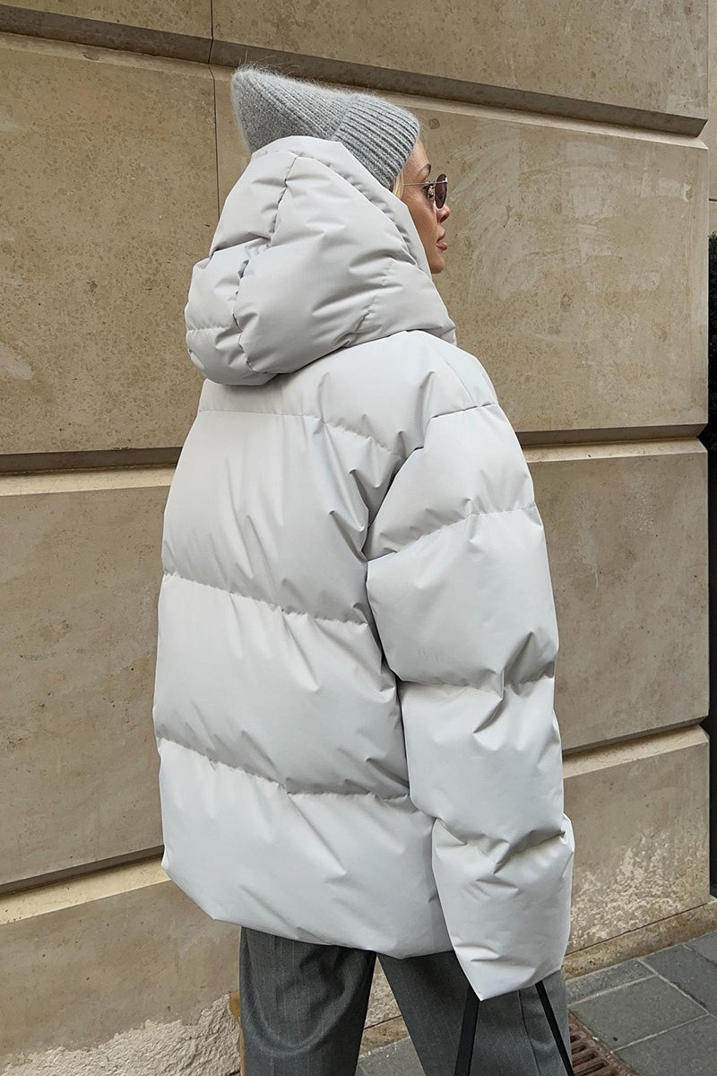Relaxed Fit Quilted Longline Coat