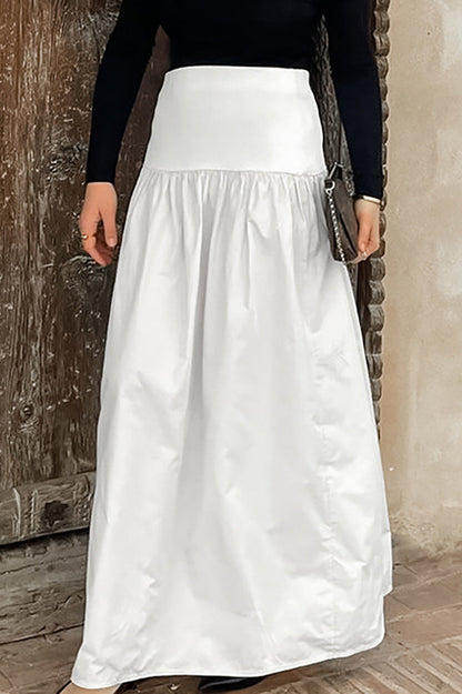 Cotton Basic Long Skirt
