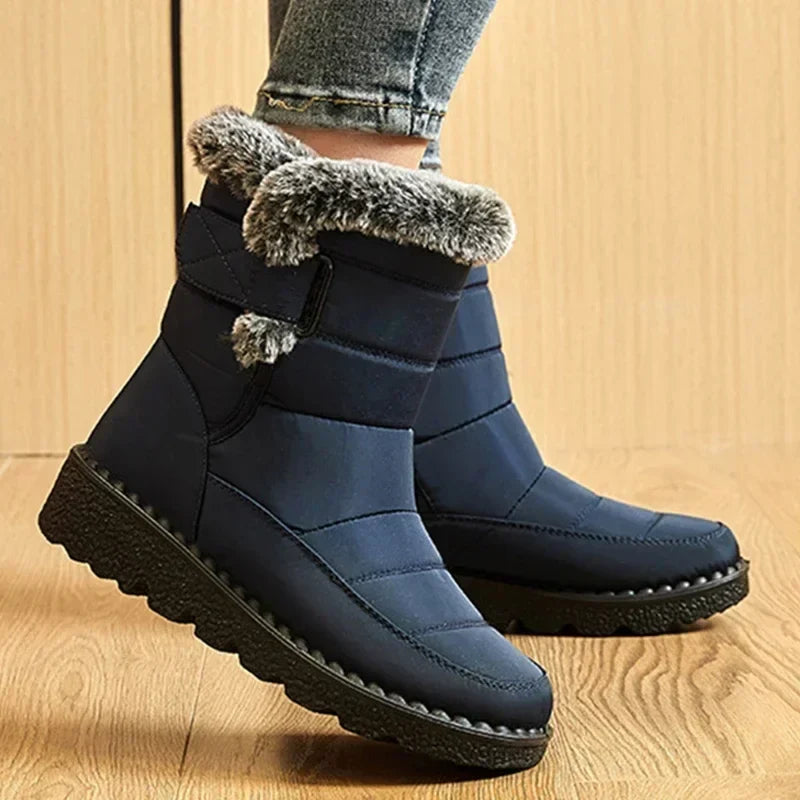 Boots Women Snow Plush Shoes Woman Platform Women's Boots Flat Keep Warm Women Shoes Casual Plus Size Winter Boots Botas Muje