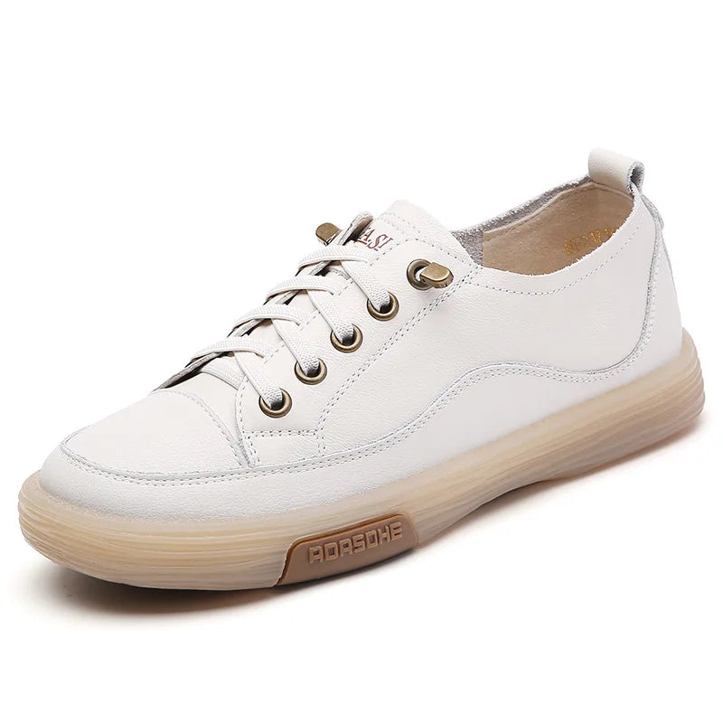 Genuine Leather Slip On Women Flats Moccasins Women's Loafers Spring Autumn Ladies Shoes Casual Shoes For Woman Sneakers WSH4
