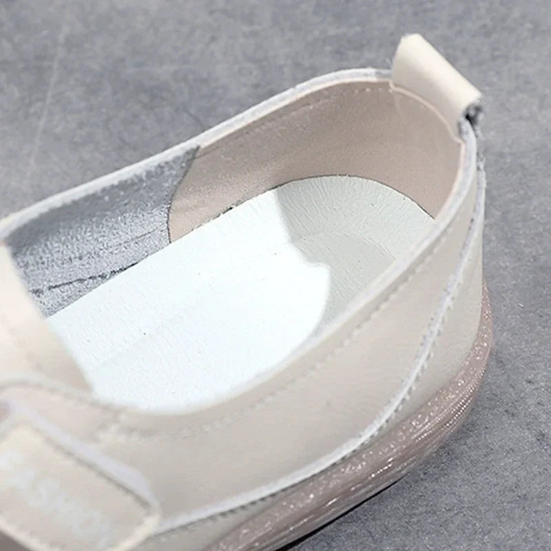 Genuine Leather Slip On Women Flats Moccasins Women's Loafers Spring Autumn Ladies Shoes Casual Shoes For Woman Sneakers WSH4