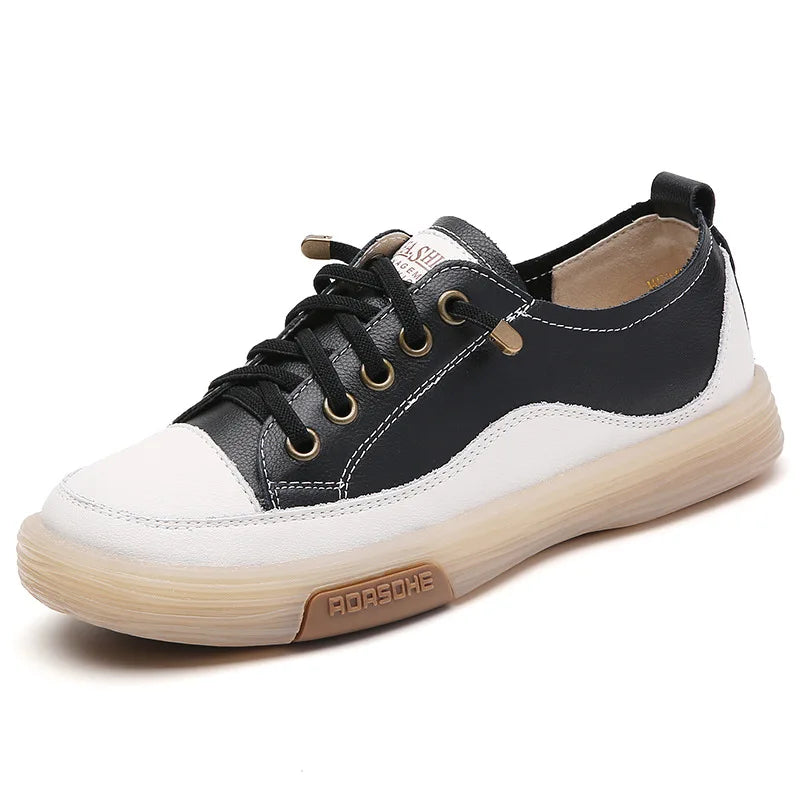 Genuine Leather Slip On Women Flats Moccasins Women's Loafers Spring Autumn Ladies Shoes Casual Shoes For Woman Sneakers WSH4