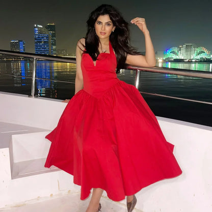 Elegant Fit and Flare Casual Sexy Party Dress