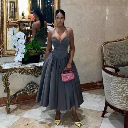 Elegant Fit and Flare Casual Sexy Party Dress