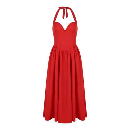 Elegant Fit and Flare Casual Sexy Party Dress