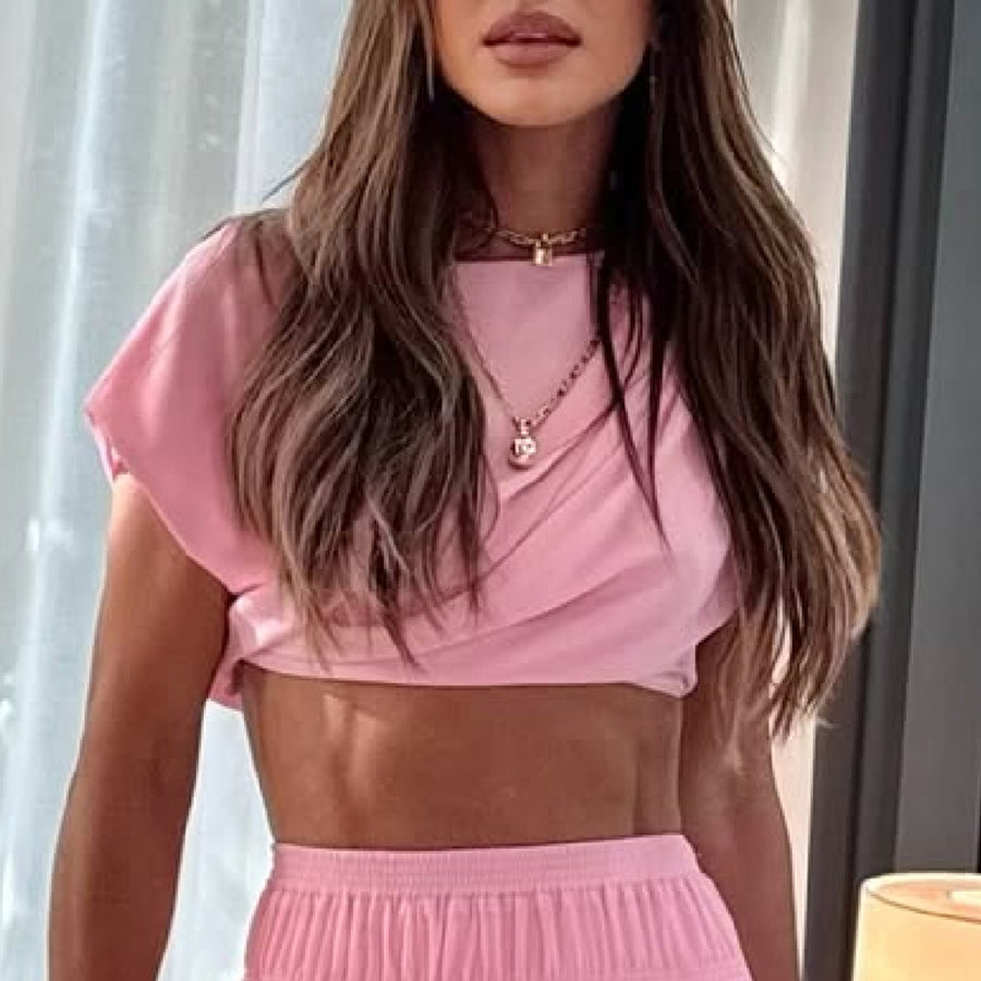 Stunning Chiffon Elastic Waist Layered A-line Maxi Skirt