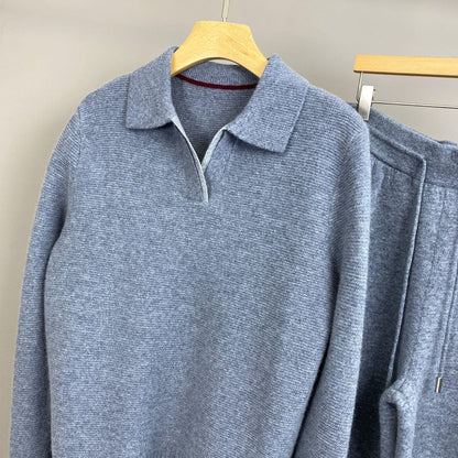 Women’s Real Cashmere Sweater and Pants Lounge Set