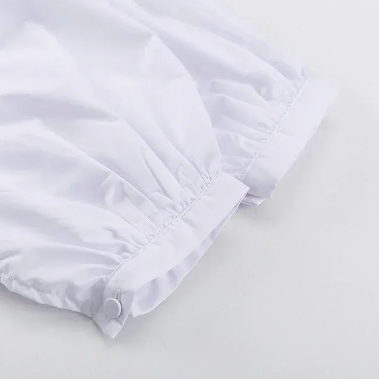 Women's Half Placket Ruffle Blouse