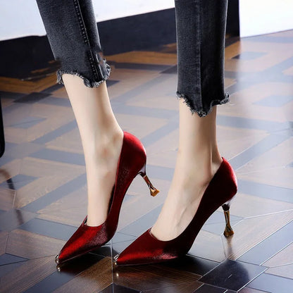 Sweet Light Weight Blue Party Lady Classic Office High Heel
