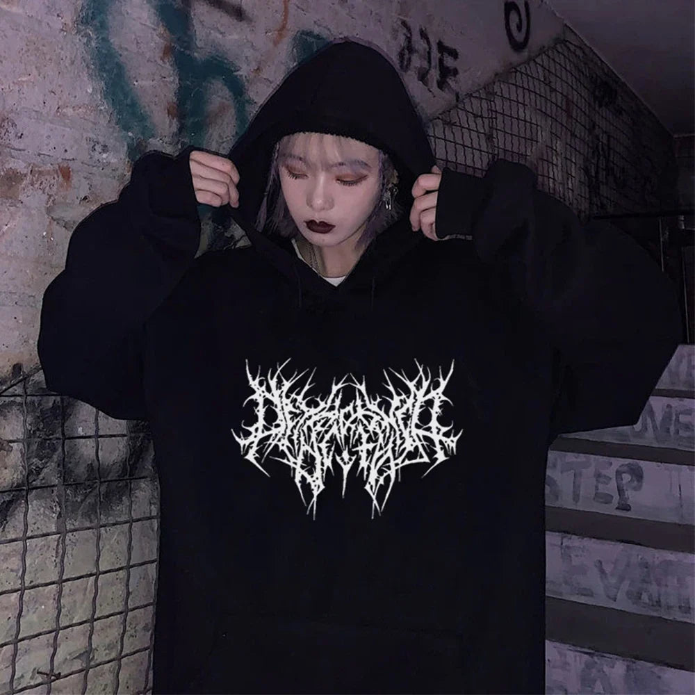 Women Hoodie Pullover Sweatshirt Autumn Cotton Hoodies Men Gothic Hip Hop Streetwear Oversize Winter Clothes Sweater Female T