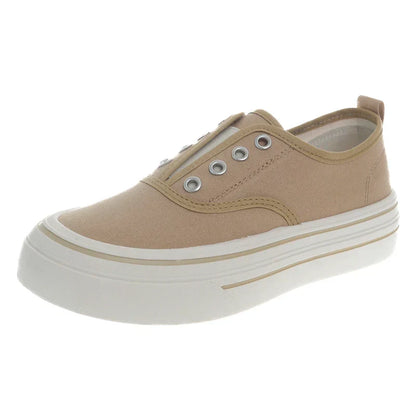 Women Outdoor Walking Canvas Shoes New Fashion Jogging Sneakers Slip-on Woman Vulcanized Flat Casual Loafers Ladies Zapatilla