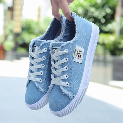 Women Spring Autumn Outdoor Walking Canvas Shoes Fall 2024 New Small White Jogging Sneakers Girls Student Sports Flat Trainer