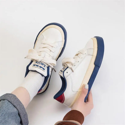 Women Summer Autumn Thick Soled Raised Canvas Shoes Breathable Versatile Student Sport Flats Sneakers Outdoor Trainers Footwe