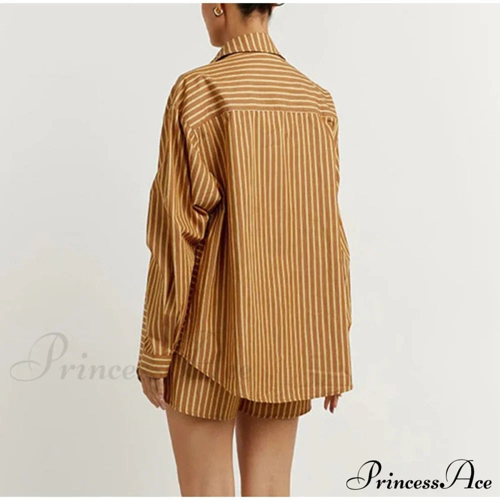 Blouse Outfits With Clothing Pieces Blouses Two Fashion Warm-Season Mini Tracksuits Women Cotton Sets Shorts Fashion