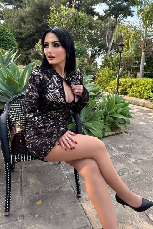 Classic Black Floral Lace Mock Neck Keyhole Long Sleeve Mini Dress