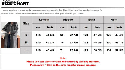 Chic Women Trench Coat Casual Women's Long Outerwear Loose Overcoat Autumn Winter Fashion Single-breasted Windbreaker Femme